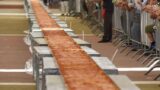 La pizza più lunga del mondo a Napoli sul Lungomare Caracciolo