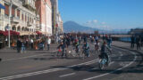 Dispositivo di traffico temporaneo per il Bufala Fest 2018 a Napoli relativo alla pista ciclabile