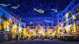 Luci d’Artista, le luminarie di Salerno 2019/2020 a Natale con la Ruota panoramica e i Lampadari del Re