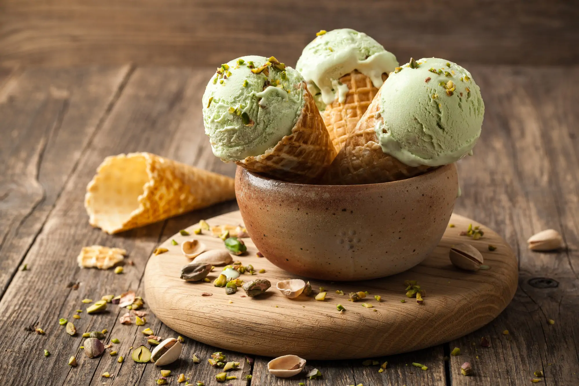 Pistachio ice cream