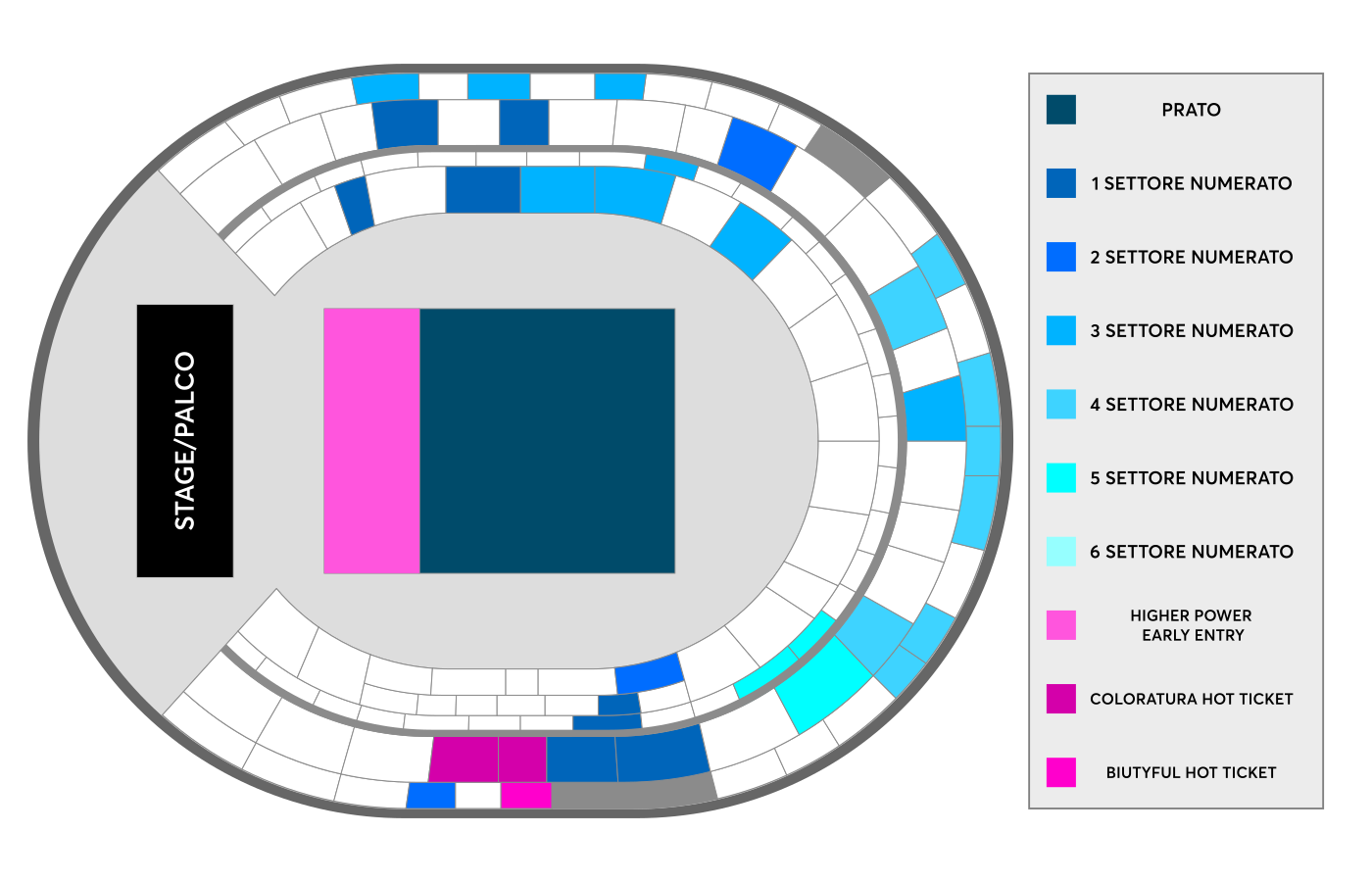 Coldplay in concert in Naples at the Maradona Stadium for the 2023 tour