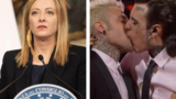 Sanremo, Meloni vs Rai per il bacio di Rosa Chemical e Fedez: cosa succede