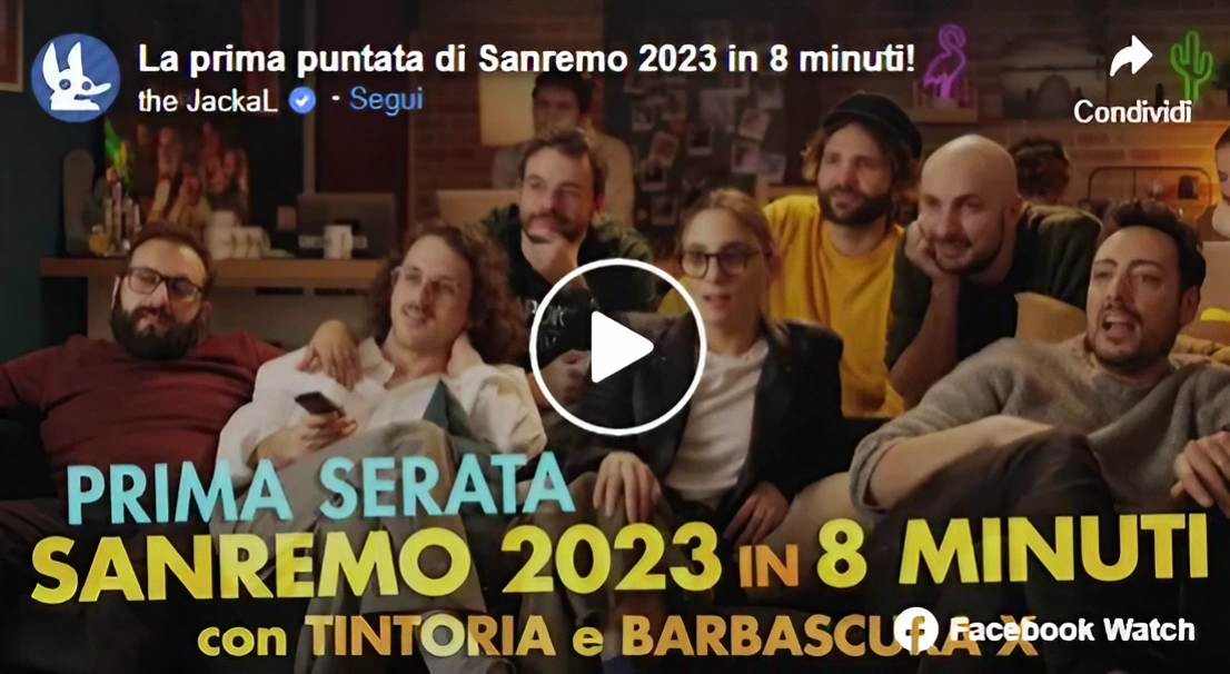 The Jackal e Sanremo 2023 ecco il videoriassunto della prima serata