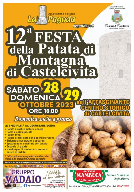 Mountain Potato Festival 2023 with potatoes, zeppole and meat