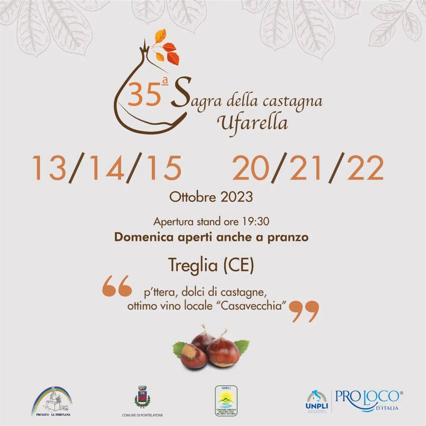 Festa Della Castagna Ufarella A Treglia Caserta