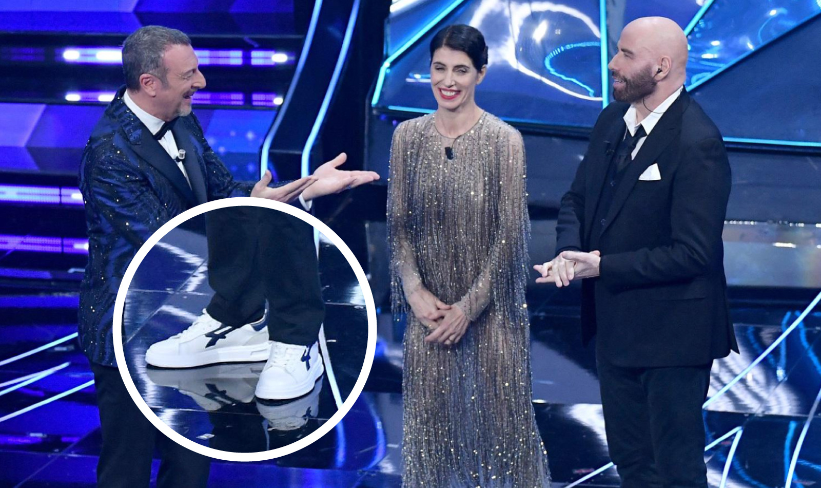 John Travolta's shoe controversy in Sanremo, what happened?