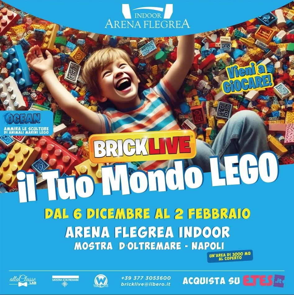 Brick Live 2024 returns to Naples: the Lego event at the Arena Flegrea ...